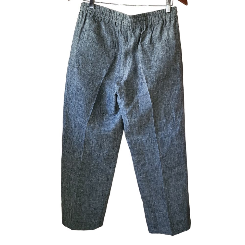 Allen Allen Linen Coastal Pull On Tapered Leg Pants Womans small - Picture 4 of 4